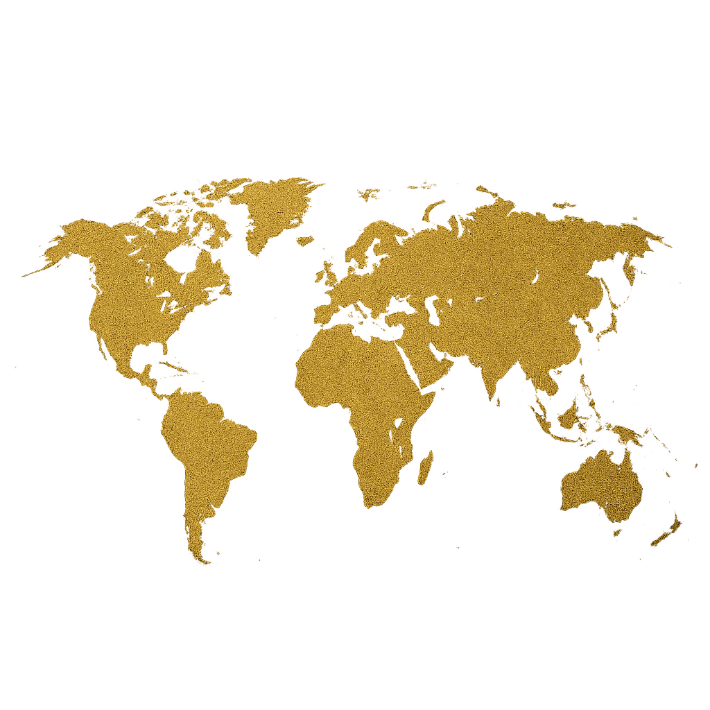 Gold World Map